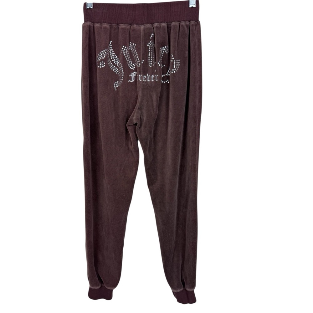 Juicy Couture X Forever 21 Brown velvet Jogger Pants sz s